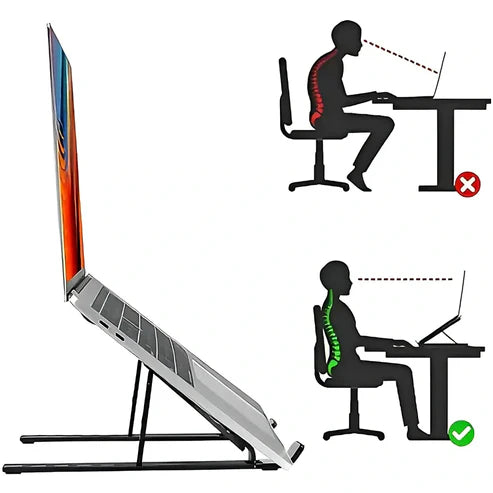 Foldable Adjustable Height Laptop Stand and Tablet Standfor All Laptops and Tablets